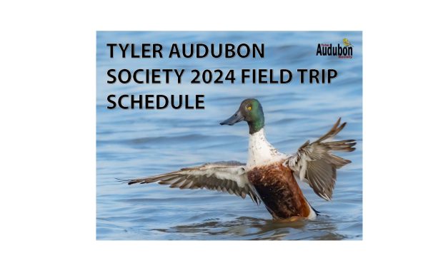 Tyler Audubon Society 2024 Field Trip Schedule